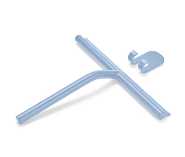 Tchibo - Badwischer mit Wandhalterung - hellblau