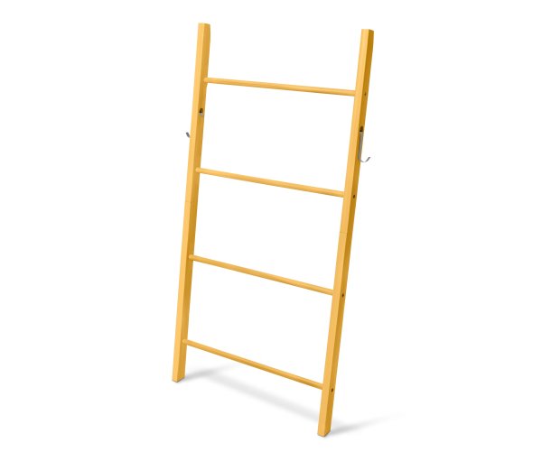 Tchibo - Holzleiter mit Haken - silber