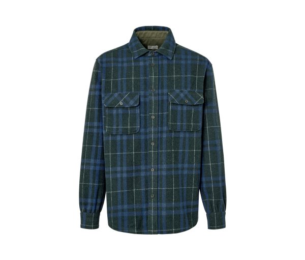Tchibo - Flanell-Hemdjacke - Herren - Gr. 5XL - blau/kariert