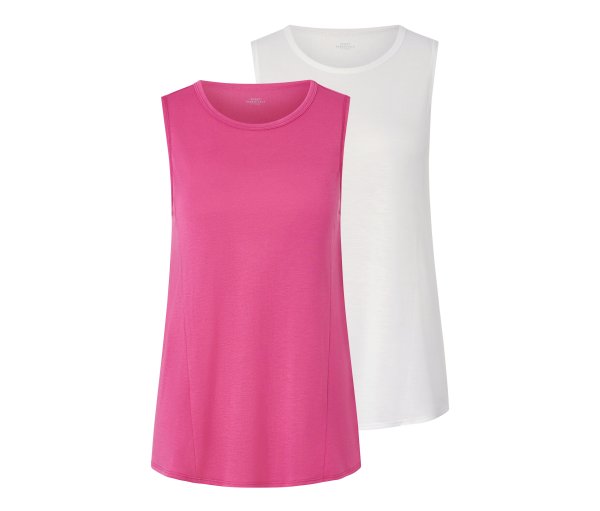 Tchibo - 2 Sport-Tops - Damen - Gr. S - pink