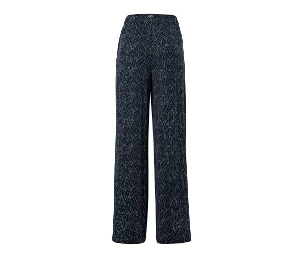 Tchibo - Bedruckte Palazzohose - Damen - Gr. M - dunkelblau/print