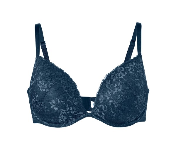 Tchibo - Push-up-BH mit Spitze - Damen - Gr. 80B - dunkelblau