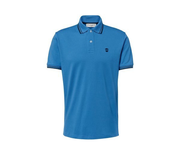 Tchibo - Piqué-Poloshirt - Herren - Gr. S - blau