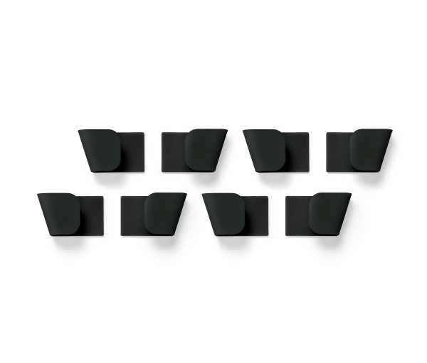 Tchibo - 4 Wandhalterungen für Deckel - schwarz