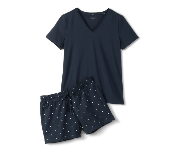 Tchibo - Shorty-Pyjama - Damen - Gr. XS - weiß