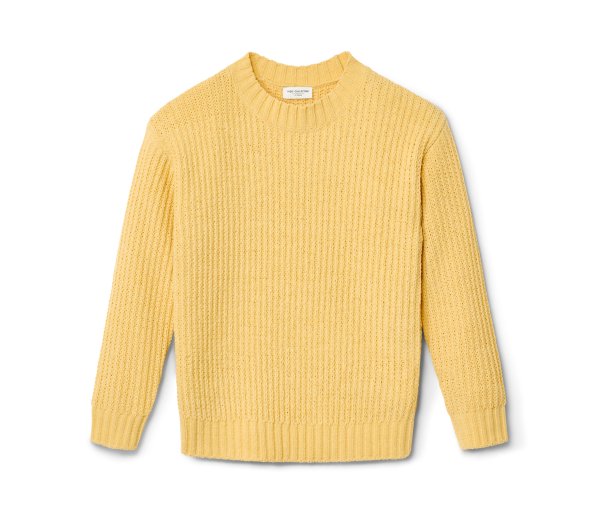 Tchibo - Kinder-Chenille-Pullover - Mädchen - Gr. 158/164 - gelb