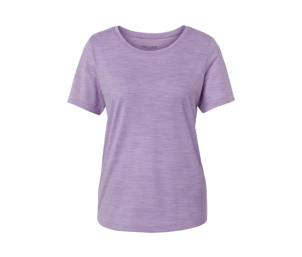 Tchibo - T-Shirt mit Merinowolle - Damen - Gr. L - lila