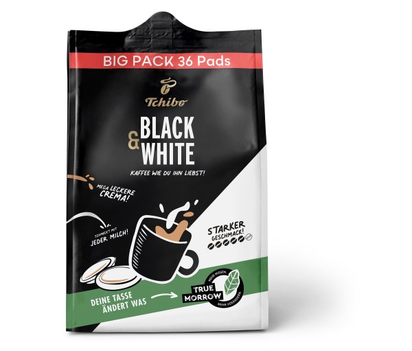 Tchibo - Black & White Pads - 36 Pads - Intensität: 5/6