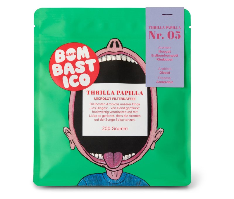 Tchibo - Bombastico - Thrilla Papilla 05 Filterkaffee - 200 g Ganze Bohne - Intensität: 5/6