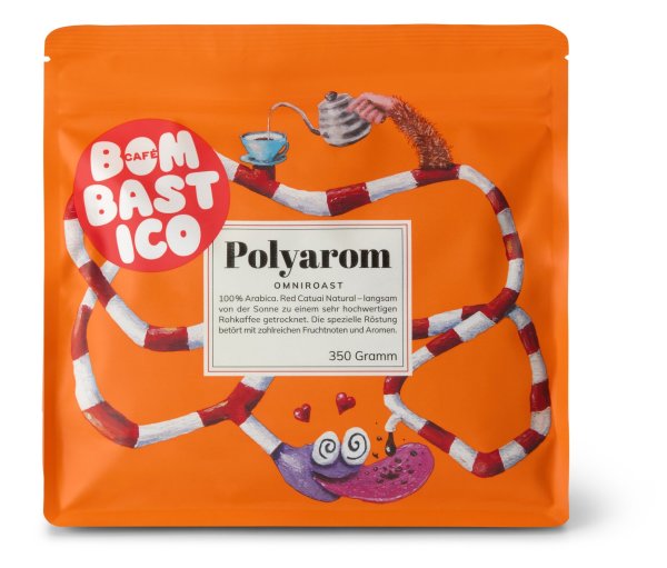 Tchibo - Bombastico - Polyarom Omni-Roast - 350 g Ganze Bohne - Intensität: 5/6