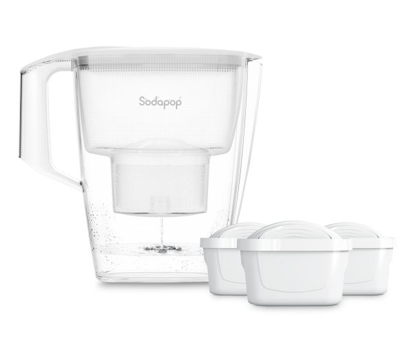 Tchibo - Sodapop Wasserfilter »Selina« inkl. 3x3 Kartuschen - weiß