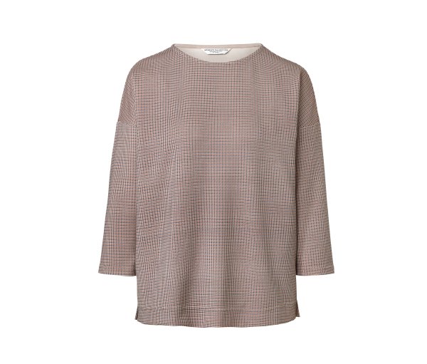 Tchibo - Kariertes Sweatshirt - Damen - Gr. S - weiß/kariert