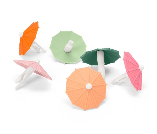 Tchibo - 6 Glas-Markierer - hellgrün