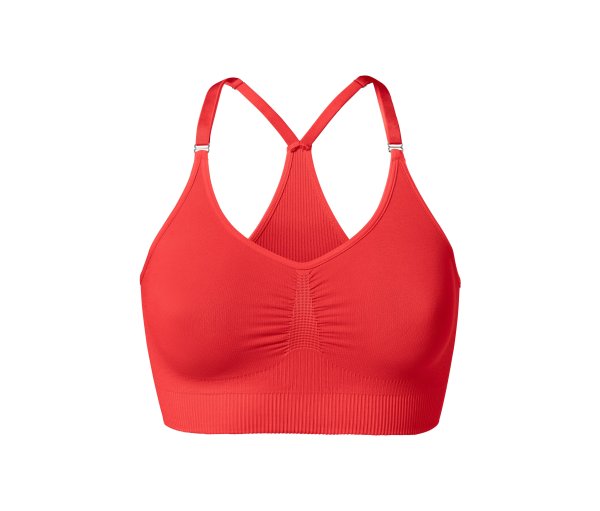 Tchibo - Seamless-Sport-Bustier - Damen - Gr. L - rot