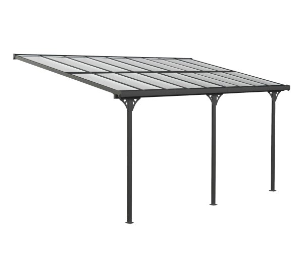 Tchibo - Terrassenüberdachung - 556x300x270cm - anthrazit - Aluminium