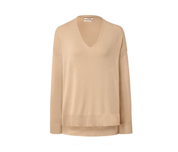 Tchibo - Feinstrick-Pullover - Damen - Gr. L - beige
