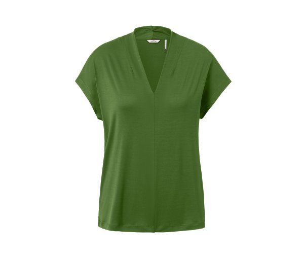 Tchibo - Shirt mit Stehkragen - Damen - Gr. XL - grün