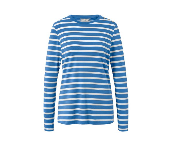 Tchibo - Gestreiftes Langarmshirt - Damen - Gr. XL - weiß/gestreift