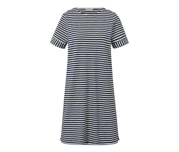 Tchibo - Gestreiftes Jerseykleid - Damen - Gr. L - dunkelblau/gestreift