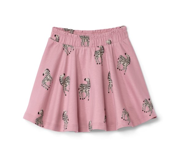 Tchibo - Kinder-Jerseyrock mit Hose - Gr. 122/128 - schwarz/print