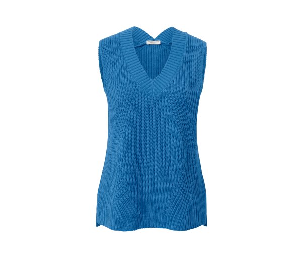 Tchibo - Strick-Pullunder - Damen - Gr. S - blau