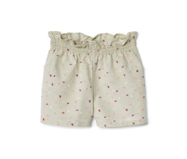 Tchibo - Kinder-Paperbag-Shorts - Gr. 110/116 - hellgrün