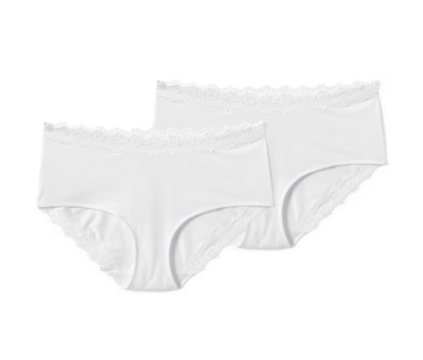 Tchibo - 2 Pantys - Damen - Gr. XL - weiß