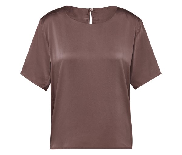 Tchibo - Lounge-Oberteil aus reiner Seide - Damen - Gr. 36 - braun
