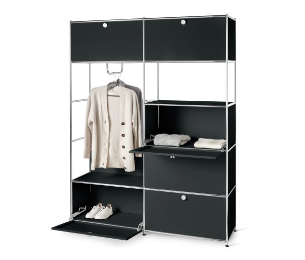 Tchibo - Systemschrank Metall »Cn3« - 152x40x1945cm - schwarz - Stahl / Aluminium / Kunststoff
