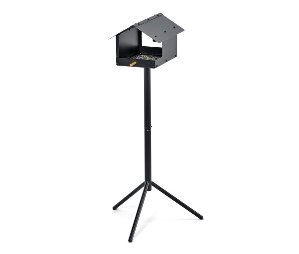 Tchibo - Vogelfutterhaus inkl. Ständer - schwarz