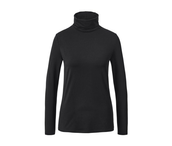 Tchibo - Rollkragenshirt - Damen - Gr. S - schwarz