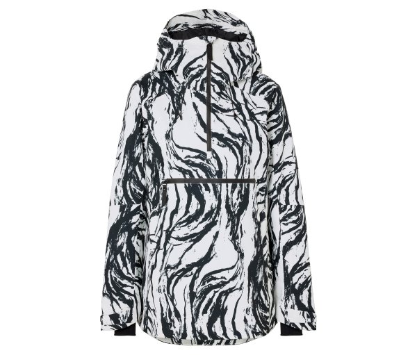 Tchibo - Halfzip-Skijacke - Damen - Gr. 34 - schwarz/print