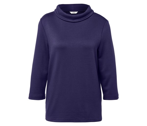 Tchibo - Sweatshirt mit Stehkragen - Damen - Gr. L - dunkellila