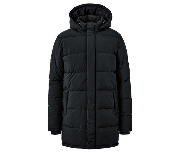 Tchibo - Stepp-Parka mit Kapuze - Herren - Gr. L - schwarz