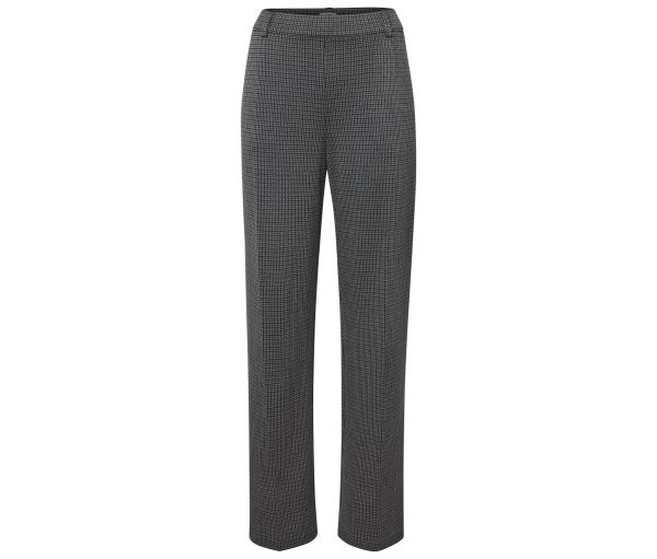 Tchibo - Karierte Komfort-Jerseyhose - Damen - Gr. 52 - schwarz/kariert