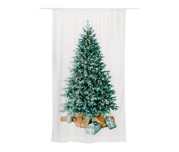 Tchibo - Motiv-Vorhang - weiß