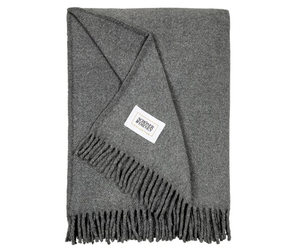 Tchibo - Schöner WOHNEN-Kollektion Wohndecke »Basics« - dunkelgrau