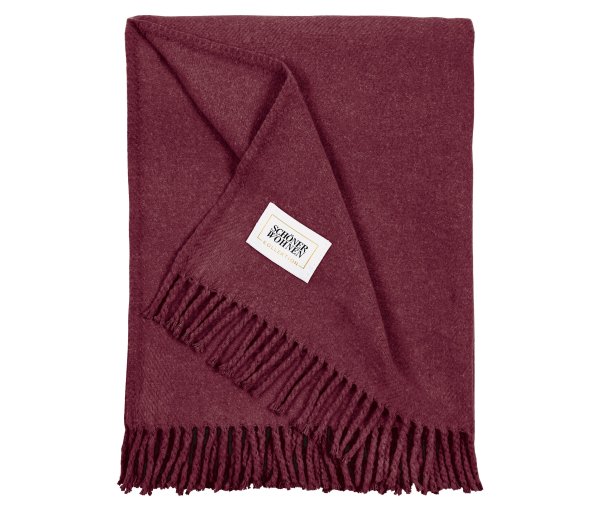 Tchibo - Schöner WOHNEN-Kollektion Wohndecke »Basics« - pflaume