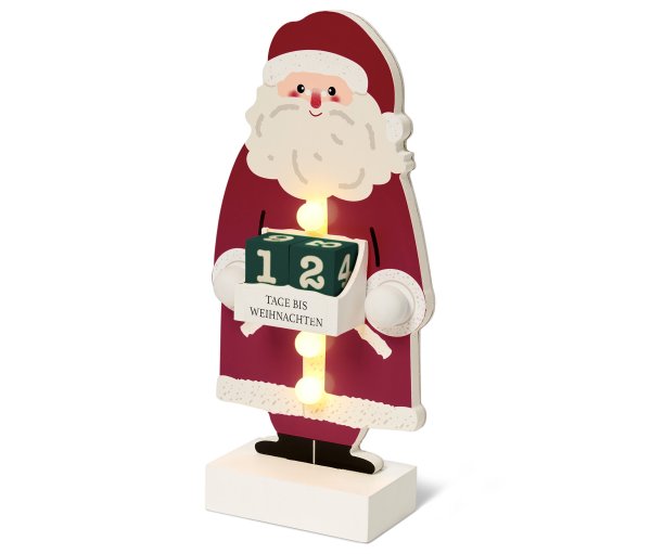 Tchibo - LED-Kalender »Santa« - weiß