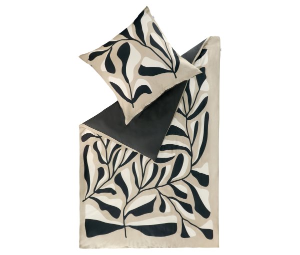 Tchibo - Schöner WOHNEN-Kollektion Bettwäsche »Plant« - schwarz