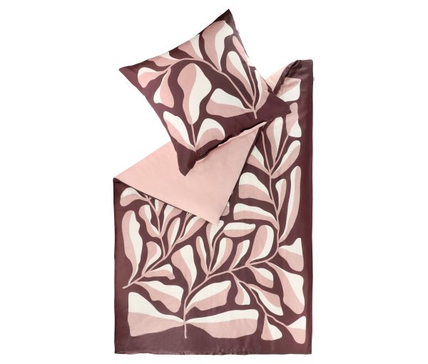 Tchibo - Schöner WOHNEN-Kollektion Bettwäsche »Plant« - rot