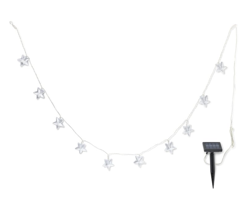 Tchibo - Solar-Lichterkette »Sterne« - 6,7x1,8x6cm - schwarz - Kunststoff