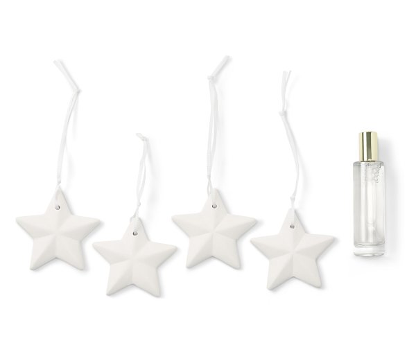 Tchibo - 4 Duft-Weihnachtsanhänger - weiß