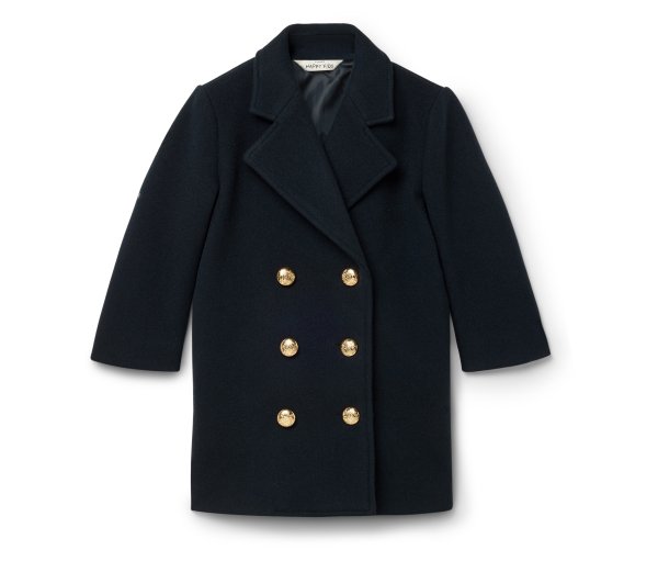 Tchibo - Kinder-Caban-Mantel - Mädchen - Gr. 122/128 - dunkelblau