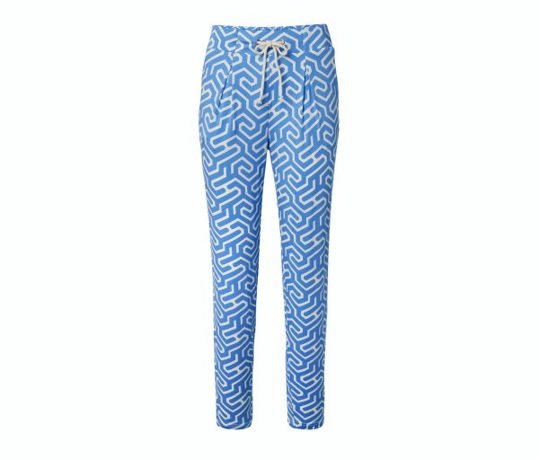 Tchibo - Bedruckte Jerseyhose - Damen - Gr. XL - weiß/print
