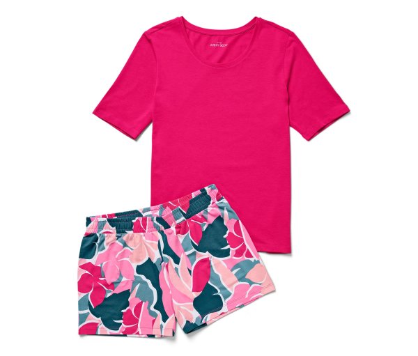 Tchibo - Shorty-Pyjama-Set - Damen - Gr. M - pink
