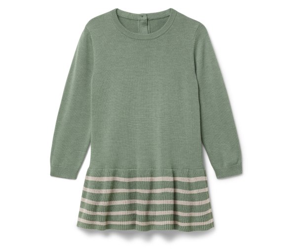 Tchibo - Kinder-Strickkleid mit RWS-zertifizierter Wolle - Mädchen - Gr. 98/104 - beige