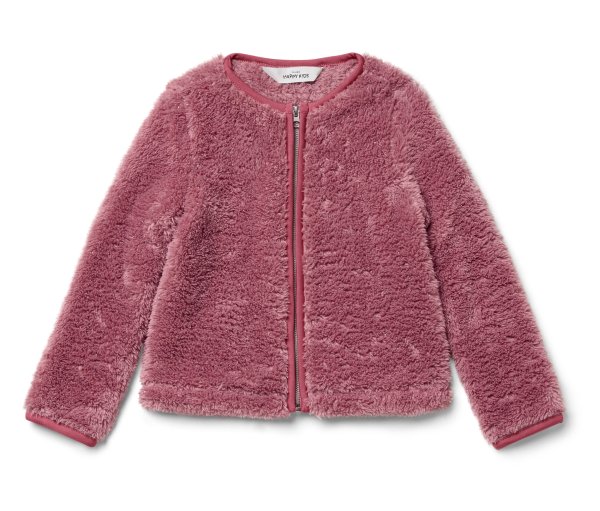 Tchibo - Kinder Glitzer-Plüschjacke - Mädchen - Gr. 122/128 - rosa