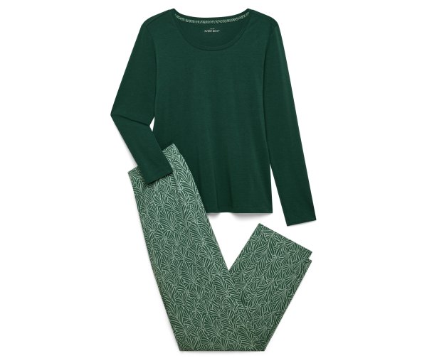 Tchibo - Pyjama - Damen - Gr. XL - dunkelgrün