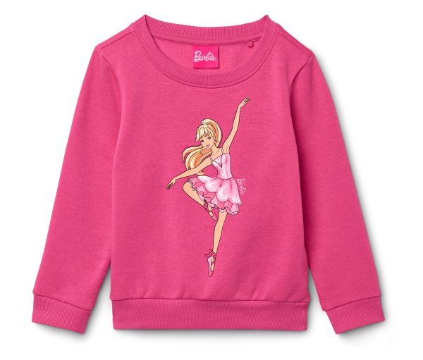 Tchibo - Kinder-Sweatshirt »Barbie« - Mädchen - Gr. 134/140 - pink/print